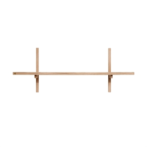 A-Light Shelf - Hylde - Massiv eg ubehandlet - Mål: B90 x H35 x D21 cm.